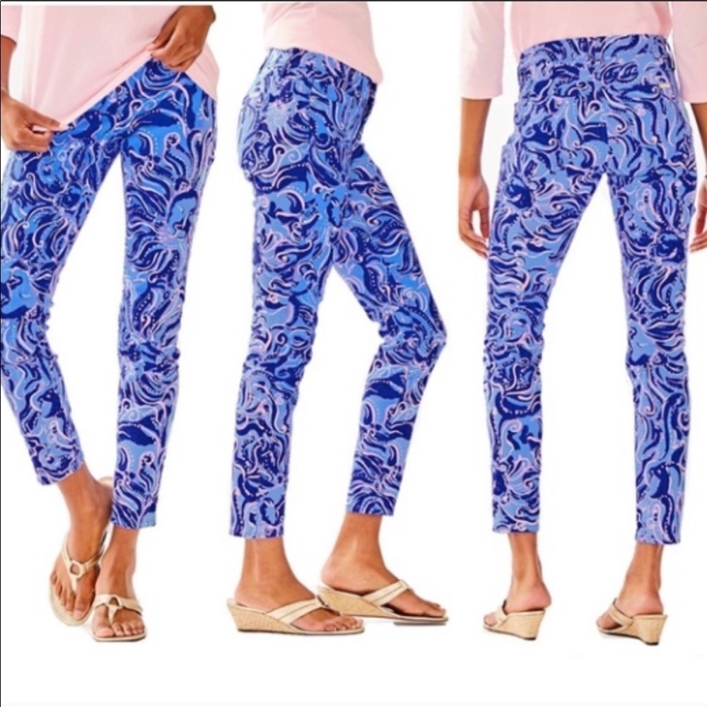 NWT Lilly Pulitzer South Ocean skinny crop Size 2
